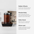 Rolling Knife Sharpener - EXTRA FINE Whetstone Knife Sharpener Roller - EASY TO USE - Rolling Sharpener for Knives with Magnetic Knife Holder - Knife Sharpening Kit knife sharpener stone