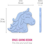 Bentgo Buddies Reusable Ice Packs - Slim for Lunch Boxes, Bags, and Coolers Multicolored 4-Pack (Unicorn)