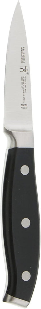 HENCKELS Forged Premio 3-inch Paring Knife, Black/Stainless Steel