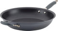 Anolon Advanced Home Hard Anodized Nonstick Frying Pan, 14.5 Inch – Large Skillet with Helper Handle, 14 Inch Nonstick Frying Pan, Durable Cookware - Moonstone