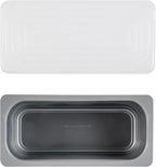Restaurantware-RW Base 5 Quarts Ice Cream Containers, 100 Rectangle Disposable Containers - Durable, With Clear Lid, Black Plastic Box, For Ice Creams, For Cafes