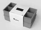 glacio Ice Cube Molds – 2-Pack Silicone Trays for 8 Large Square Cubes – Slow-Melt Ice for Whiskey, Cocktails, Coffee & More