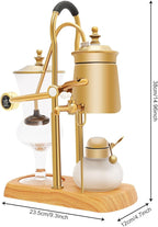 Balance Siphon Coffee Maker, Belgian Royal Coffee Machine Vacuum Brewing System, Gravity Vintage Coffee Makers, Manual Free-Standing Caffeic Machine, Capacity 400ml/13.53oz