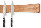Magnetic Knife Strip, 16 Inch Magnetic Knife Holder for Wall with N52 Strong Magnets, Premium Oak Wooden Knife Magnetic Strip Organizer for Kitchen Knives & Tools,No Drilling
