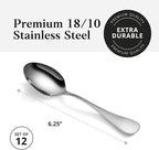 Artaste Rain 18/10 Stainless Steel (Matte, Teaspoon (12-Piece))