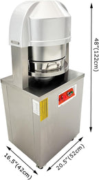 Electric Automatic Dough Divider 36pcs, Commercial Dough Dividing Cutting Machine, Stainless Steel Dough Cutter for Bakery, Pizzeria, 110V