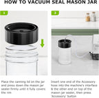 Bonsenkitchen Vacuum Sealer Machine with Mason Jar Sealer Kit | Compact Food Sealer for Kitchen Storage & Meal Prep | Multiple Modes | External Vacuum System & 40 Vacuum Bags, Silver