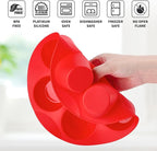 2 Pack Silicone Egg Bite Molds for Air Fryer, 7-Cup Round Muffin Pans Cupcake Baking Molds for Oven, Air Fryer and Pot