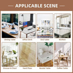 Warmstar Clear Table Cover Protector, 42 x 102 Inch, 1.5mm Thick PVC, Rectangle, Desk & Dining Table Protector Mat