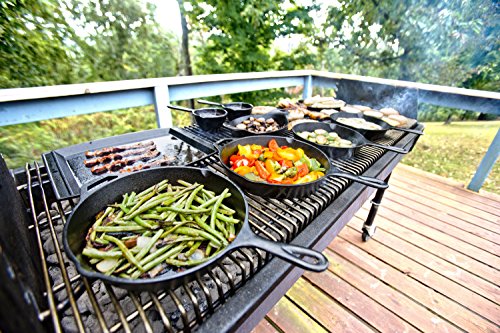 Seasoned Cast Iron 3 Skillet Bundle. 12 Inches and 10.25 Inches with 8 Inch Set of 3 Cast Iron Frying Pans - view 3