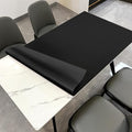 Leather Table Cover,1.8mm Thick,48x60 Inch Table Protector,Table Protector for Dining Room Table,Table Pads for Dining Room Table Rectangular.(Black+Black,48x60)