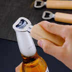 Wood Wine Bottle Opener, Beer Bottle Openers, Cider, Soft Drinks Bottle Opener for Home, Bar, Restaurant，Wedding Favors ，Wood Handle Handheld (set of 13)