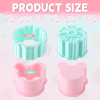Cake Pop Cutter and Pusher Set - Flower and Mouse 3D Printed Mold Shapes Press | Baking Tools for Home, Birthday, Wedding Desserts | Reusable Design