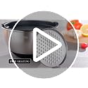 Mixing Bowls with Airtight Lids Set, 5PCS Stainless Steel Nesting Bowls with Grater Attachments & Non-Slip Bottoms, Size 5, 3, 2, 1.5, 0.63 QT, Great for Mixing & Serving, Khaki - view 7