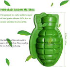Grenade Ice Cube Mold Large 3D Chocolate Cake Mold Silicone Ice Maker for Whiskey Cocktail, Ideal for Baking