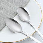 36 Pieces Teaspoons Set, 6.2 Inches Stainless Steel Teaspoons Silverware, Small Spoons, Mirror Polished & Dishwasher Safe, Tea Spoons Suitable for Home, Kitchen and Restaurant