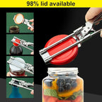 Adjustable Stainless Steel Jar Opener, 2026 New Multifunctional Stainless Steel Can Opener, Jar Lid Opener for Weak Hands, Jar Lid Gripper Bottle Opener Kitchen Accessories (1)