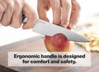 Misen 5.5" Utility Knife – High Carbon Japanese AUS-10 Stainless Steel – Hybrid German & Japanese Blade – Precision Kitchen Knife for Professionals & Home Cooks – Ultimate Cutting Performance - Gray