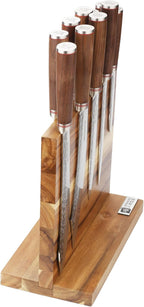 YOUSUNLONG Magnetic Knife Block - Magnetic Knife Holder - Magnetic Knife Stand - Double Sided Magnetic Acacia Wood - Holds 10 inch knives - Large Cutlery Display Stand and Storage Rack