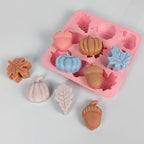 Fall Silicone Molds Pumpkin Chocolate Mold 2pcs Maple Leaf Acorns Shape Candy Soap Cake Baking Mold for Autumn,Thanksgiving, Halloween, Harvest