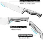 15-Piece Ultra Sharp Kitchen Knife Set with Wooden Block