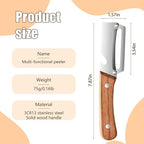 2025 New Kitchen Multifunctional Vegetable Peeler, 2 in 1 Stainless Steel Single Blade Peeler Tool with Bottle Opener