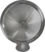 ATHIA Reusable Coffee Filter, Stainless Steel Pour Over Dripper with Laser-etched Mesh Cone, Eco-Friendly Paperless Design, Fits Most Mugs, Carafes & Hario brewers (Silver, Flower Carving)