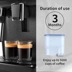 Coffee Machine Water Filter Compatible with Philips Saeco AquaClean CA6903, Water Filter For Fully Automatic Coffee Machines Dedicated Anti-Lime Scale Water, 2PCS