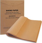 KIDOFLY 200 Pcs 12x16 Inch Unbleached Precut Parchment Paper Baking Sheets – Non-Stick Baking Paper for Oven, Air Fryer, Grilling & Steaming, Heat Resistant Up to 450°F