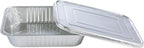Aluminum Pans With Lids 9x13 [10 Sets] Aluminum Foil Pans Trays With Lids - Half Size Tin Foil Disposable Pans For Baking, Cake Serving Dishes, Roasting, Heating, Serving & Lining Steam-Table Trays