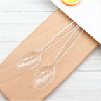 500 Count Clear Plastic Spoons, Heavy Weight Disposable Spoons Cutlery Plastic Utensils, Clear PlasticSilverware Bulk