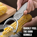 Corn Prep Peeler,Corn on the Cob Stripper Tool/Wider non-slip Handle/10-year Rustproof/Durable and efficient.