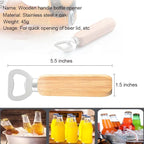 Wood Wine Bottle Opener, Beer Bottle Openers, Cider, Soft Drinks Bottle Opener for Home, Bar, Restaurant，Wedding Favors ，Wood Handle Handheld (set of 13)