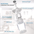 Pamperεd Chεf Food Chopper, Vegetable Chopper, Onion Chopper, Garlic Chopper, Nuts Chopper - Hand Chopper For Vegetables Salads Fruits, Nuts. Dishwasher-safe, White, Easy to Clean