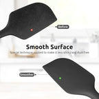 U-Taste 11.38" Silicone Baking Spatula: 480ºF Heat Resistant Food Grade Flexible Rubber Kitchen Bowl Scraper, Seamless Pastry Spreader for Mixing Stirring Scraping in Nonstick Cookware (Black)