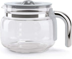 Smeg 50's Retro Style Aesthetic Drip Coffee Machine with 10 Cup Glass Carafe, Auto Start Feature, Keep Warm Plate, and Two Coffee Strength Settings (Pastel Blue)