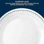 Corelle 18-Piece Dinnerware Set Service for 6, Lightweight Round Plates and Bowls Set, Vitrelle Triple Layer Glass, Chip Resistant, Microwave and Dishwasher Safe, Caspian