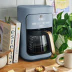 Beautiful 14-Cup Programmable Coffee Maker with Touch-Activated Display – Brew Hot Coffee Fast, Keep Warm & Auto-Pause (Cornflower Blue)