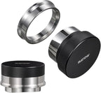 MATOW 2 in 1 Design Gravity Distributor and Magnetic Dosing Funnel Combo, 58.5mm Adaptive Espresso Distributor and Stainless Steel Dosing Ring Set Fits All 58mm Portafilter