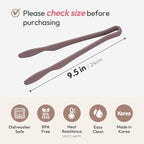 carrotez Silicone Tongs for Cooking, Anti-Slip,Non-Scratch Kitchen Tongs 9.5 inch Silicone Tongs 1Pack - Cocoa