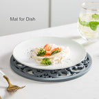 Extra Thick Silicone Trivet Mat for Hot Dishes, Hot Pots and Pans, Pot Holder, Hot Pad to Portect Your Table and Countertop, Kitchen Decor and Accessories,White, Set of 3
