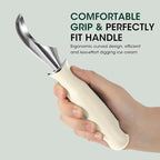 Beneno Heavy Duty Ice Cream Scoop - Upgraded Anti-Fracture Design, Comfortable Grip Long Handle, Effortless Scooping & Dishwasher Safe, Cream