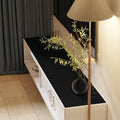 Dresser Protector - Can Be Used On Both Sides Waterproof and Easy to Clean Good Flatness Used for Dresser Table(Black+Gray 16x72)