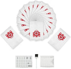 3D Airclean Dust Bags Replacement for Mie.le FJM Compact C2 Compact C1 Complete C1 S241 S290 S300i S500 S700 S4 S6 Series (Pack of 20) with 5 Motor Protection Filters 5 Air.Clean Filters