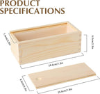Small Rectangle Silicone Soap Mold with Wooden Box DIY Handmade Loaf Mould