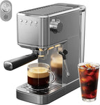 Espresso Machine with Rapid Cold Brew, Hot & Iced Coffee Machine, Espresso Maker with Milk Frother Steam Wand, One Touch Control with 41oz Water Tank for Latte, Cappuccino, Gift