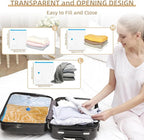 Vacuum Seal Bags with Portable Electric Pump, 9 Pack Vacuum Storage Bags for Clothing Travel, Compression Packing Space Saver Bags for Luggage Suitcase (3 Small & 3 Medium & 3 Large)