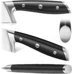 Cangshan ALPS Series 502810 German Steel Forged 15-Piece In-Drawer Knife Set with Bamboo Tray, (Black)