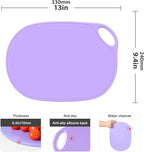 Li&Zhao Plastic Cutting Boards for Kitchen - Chopping Board Small Cutting Board for Meat Cutting Mats for Kitchen Cooking(Purple)
