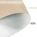 Table Pads for Dining Room Table for Dining Room Table - Can Be Used On Both Sides Waterproof and Easy to Clean Good Flatness Used for Dining Table(Light Brown+Gray 46x72)